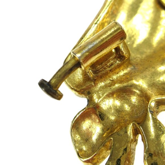 Chanel Hat Bow Brooch Pin Gold 75081 - Picture 3 of 4